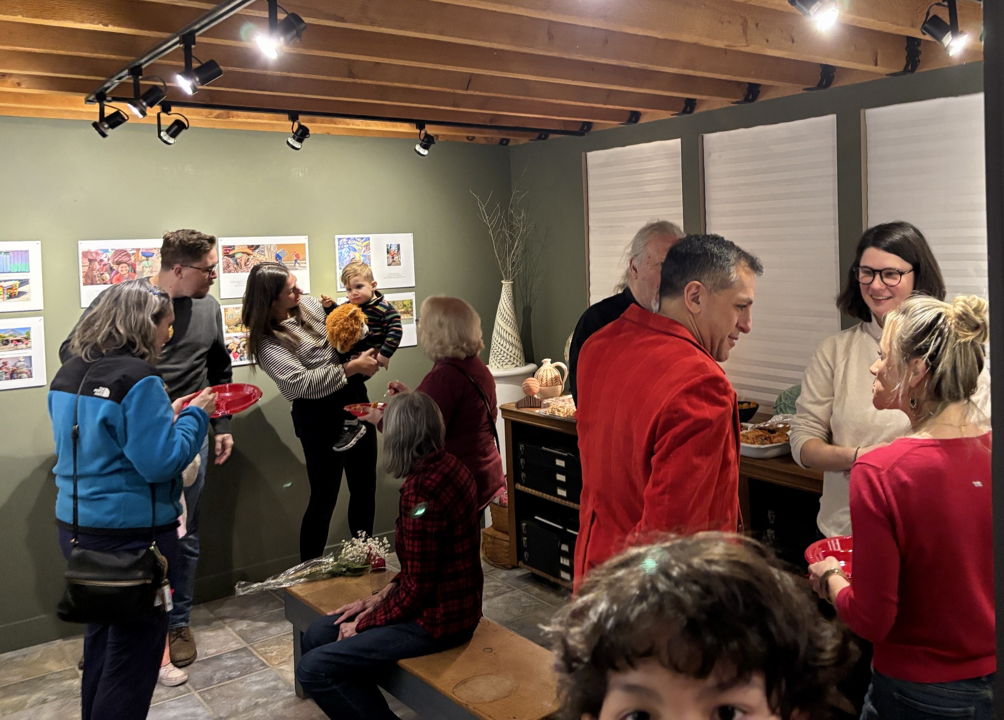 Community members gathered at a Sugar Loaf art gallery for the Foundation's year-end celebration